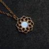 Holzkern Halsketten|Schmuck^Composition Halskette