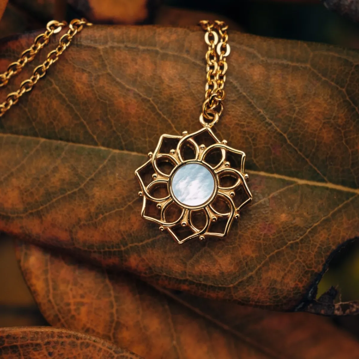 Holzkern Halsketten|Schmuck^Composition Halskette