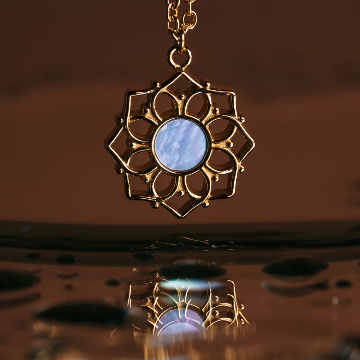 Holzkern Halsketten|Schmuck^Composition Halskette