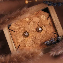 Holzkern Ohrringe|Schmuck^Composition Ohrringe