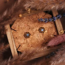 Holzkern Ohrringe|Schmuck^Composition Ohrringe
