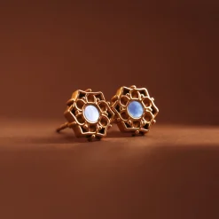 Holzkern Ohrringe|Schmuck^Composition Ohrringe