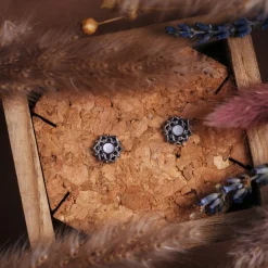 Holzkern Ohrringe|Schmuck^Composition Ohrringe