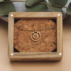Holzkern Halsketten|Schmuck^Concentric Halskette