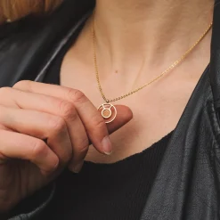 Holzkern Halsketten|Schmuck^Concentric Halskette