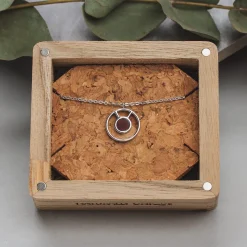 Holzkern Halsketten^Concentric Halskette