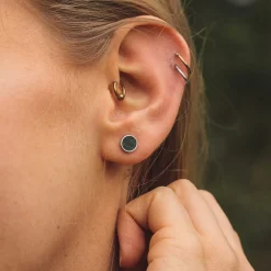 Holzkern Ohrringe|Schmuck^Concentric Ohrringe