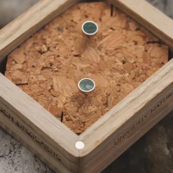 Holzkern Ohrringe|Schmuck^Concentric Ohrringe