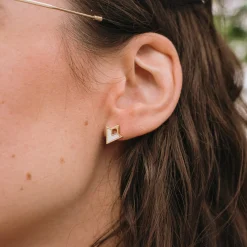 Holzkern Ohrringe|Schmuck^Conceptual Ohrringe