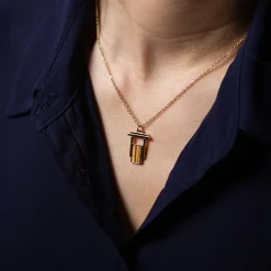 Holzkern Halsketten|Schmuck^Contour Halskette