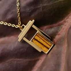 Holzkern Halsketten|Schmuck^Contour Halskette