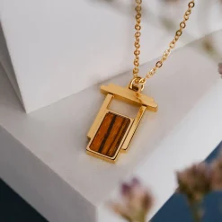 Holzkern Halsketten|Schmuck^Contour Halskette