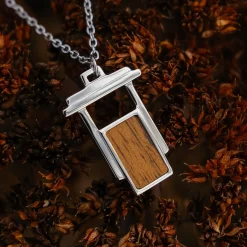 Holzkern Halsketten|Schmuck^Contour Halskette