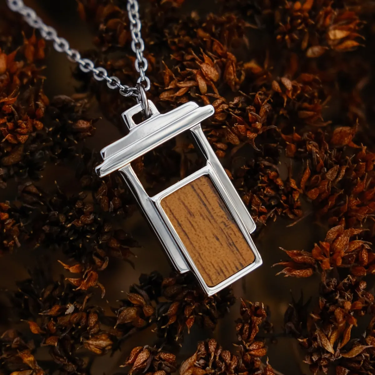 Holzkern Halsketten|Schmuck^Contour Halskette