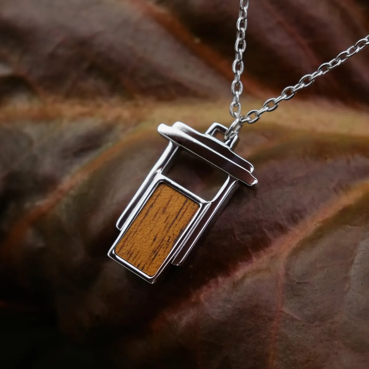 Holzkern Halsketten|Schmuck^Contour Halskette