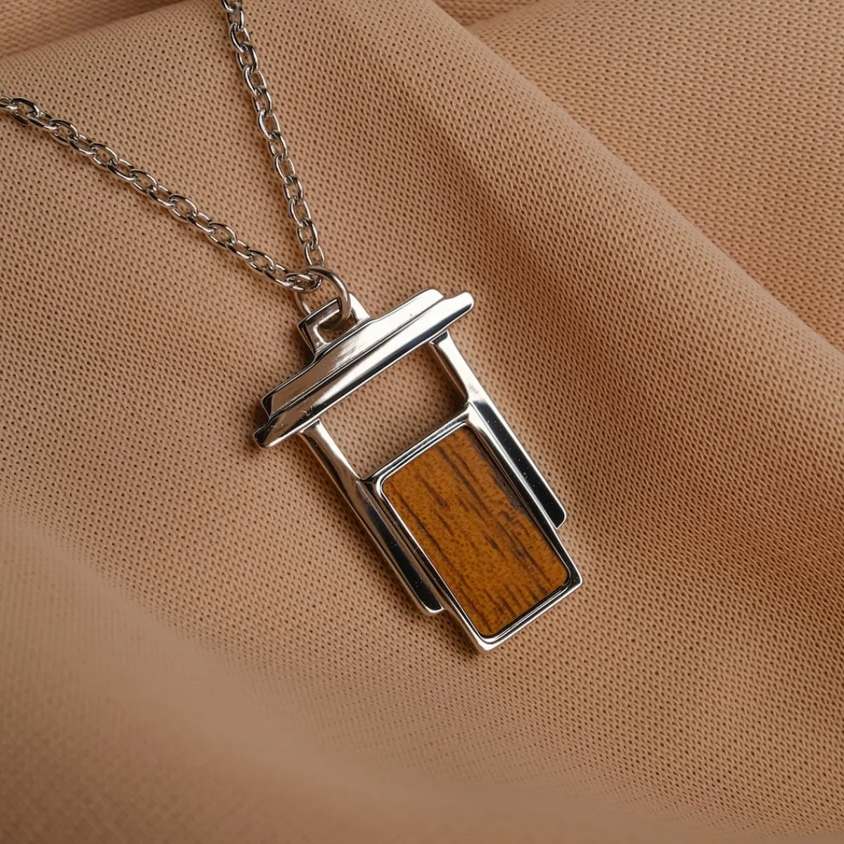 Holzkern Halsketten|Schmuck^Contour Halskette