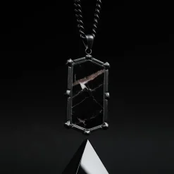 Holzkern Halsketten|Schmuck^Decimal Halskette