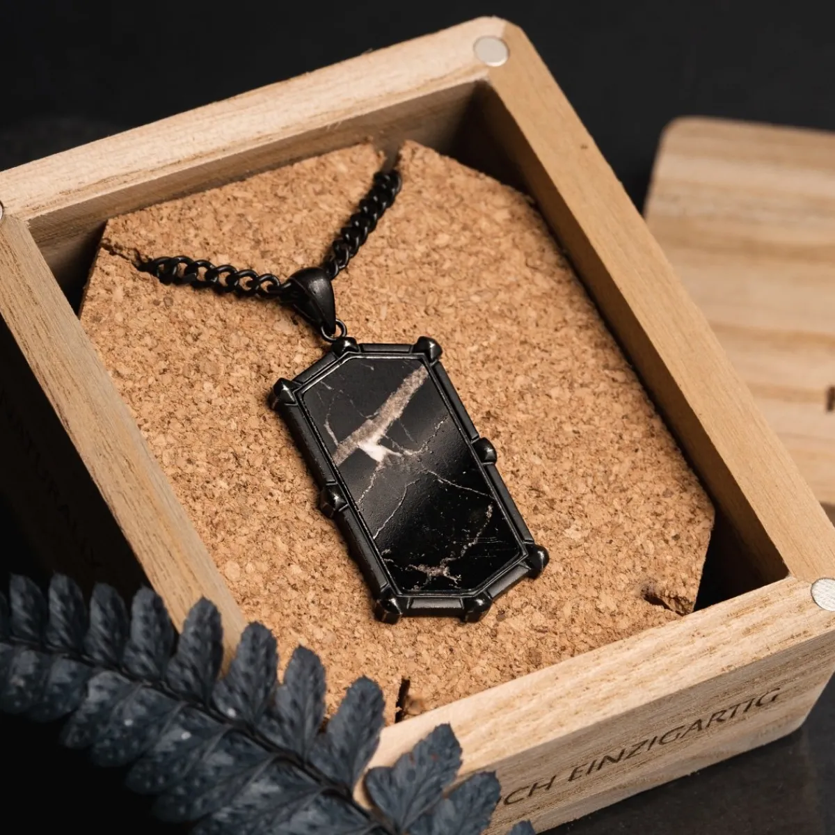 Holzkern Halsketten|Schmuck^Decimal Halskette