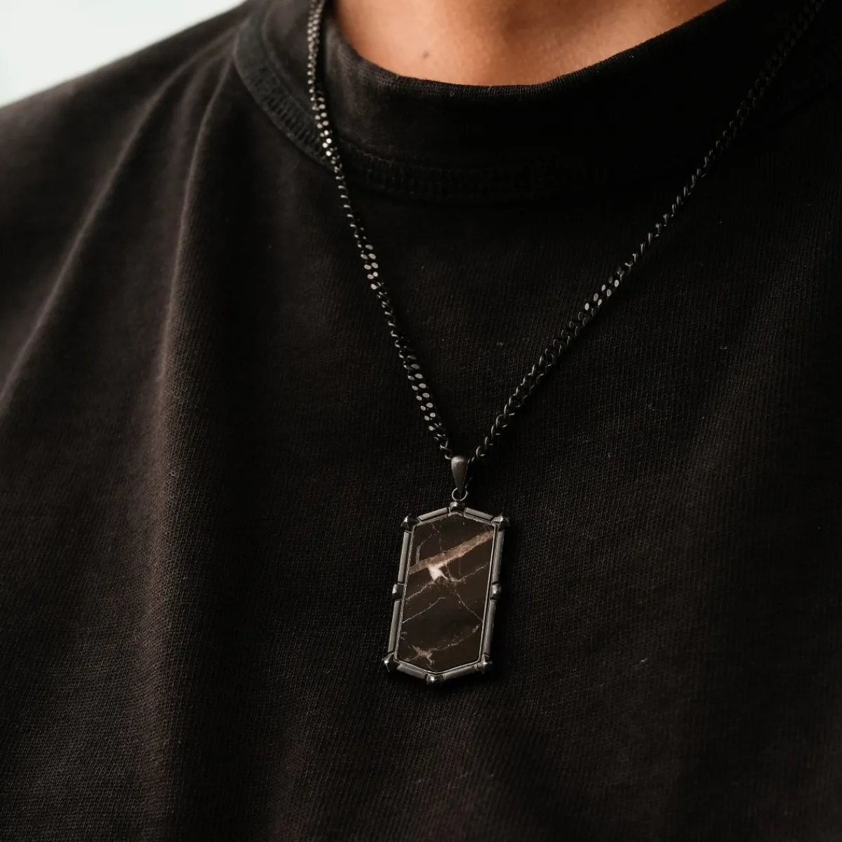 Holzkern Halsketten|Schmuck^Decimal Halskette
