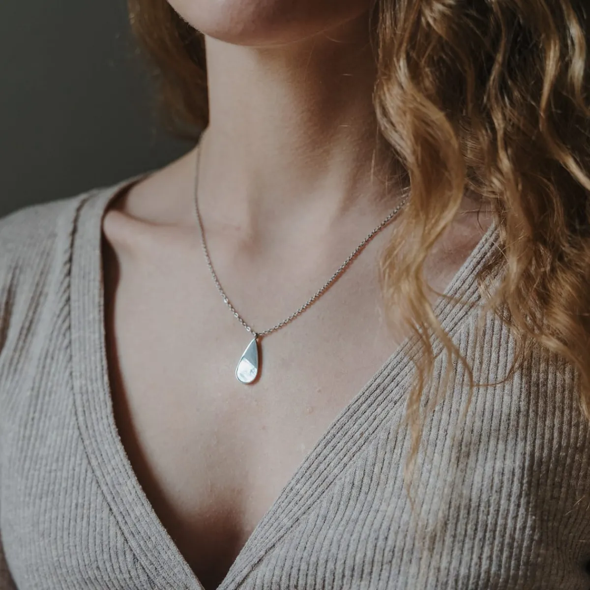 Holzkern Halsketten|Schmuck^Emulsify Halskette