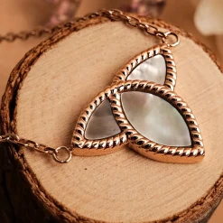 Holzkern Halsketten|Schmuck^Entire Halskette