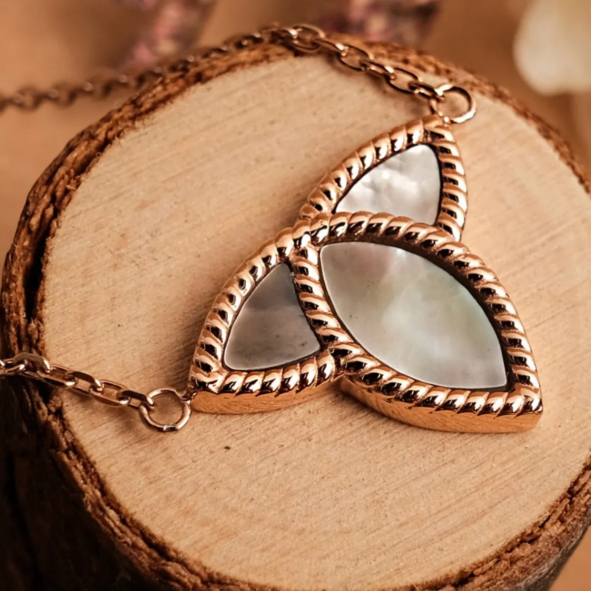 Holzkern Halsketten|Schmuck^Entire Halskette