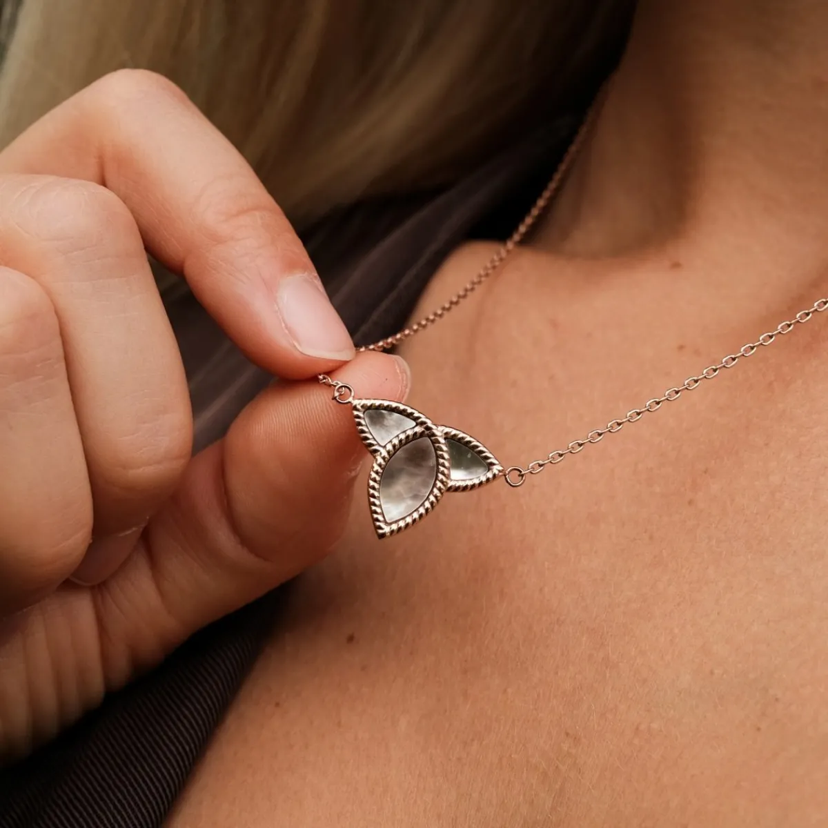Holzkern Halsketten|Schmuck^Entire Halskette