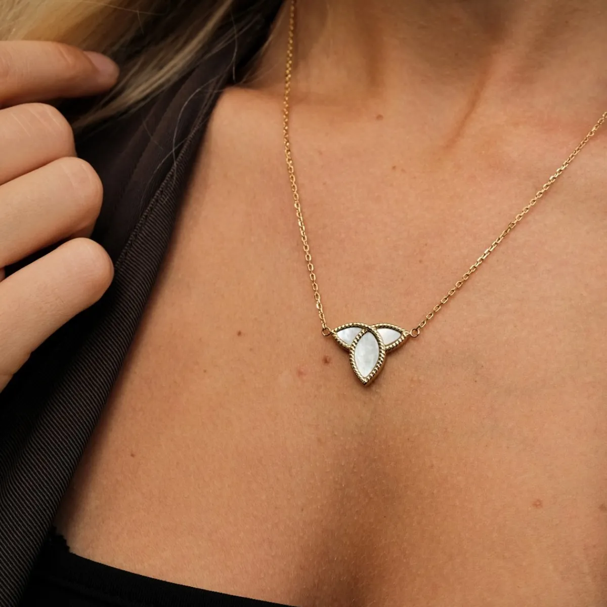 Holzkern Halsketten|Schmuck^Entire Halskette