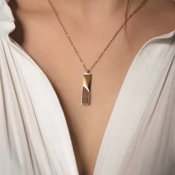 Holzkern Halsketten|Schmuck^Ephemera Halskette