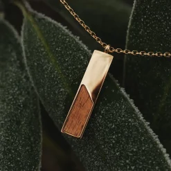 Holzkern Halsketten|Schmuck^Ephemera Halskette