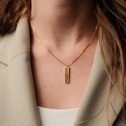 Holzkern Halsketten|Schmuck^Ephemera Halskette