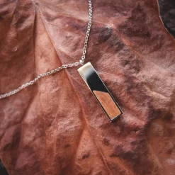 Holzkern Halsketten|Schmuck^Ephemera Halskette