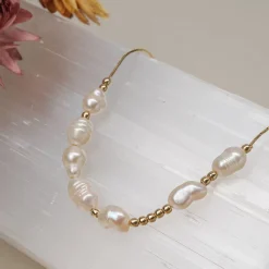 Holzkern Halsketten|Schmuck^Everforever Halskette