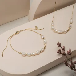 Holzkern Halsketten|Schmuck^Everforever Halskette