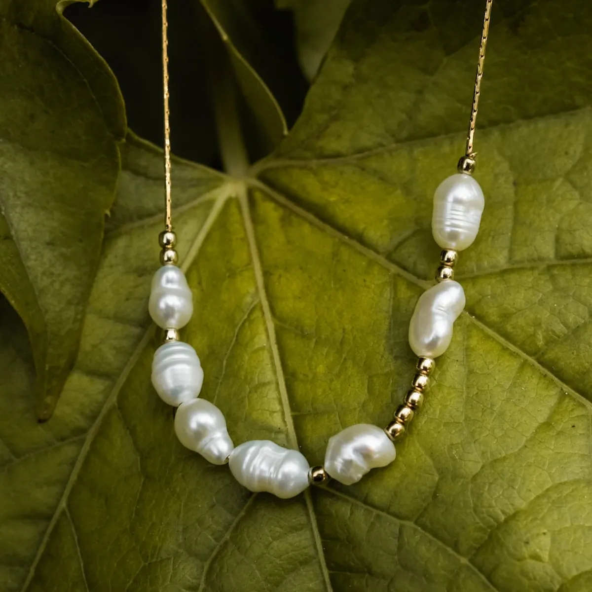 Holzkern Halsketten|Schmuck^Everforever Halskette