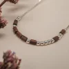 Holzkern Halsketten|Schmuck^Everforever Halskette