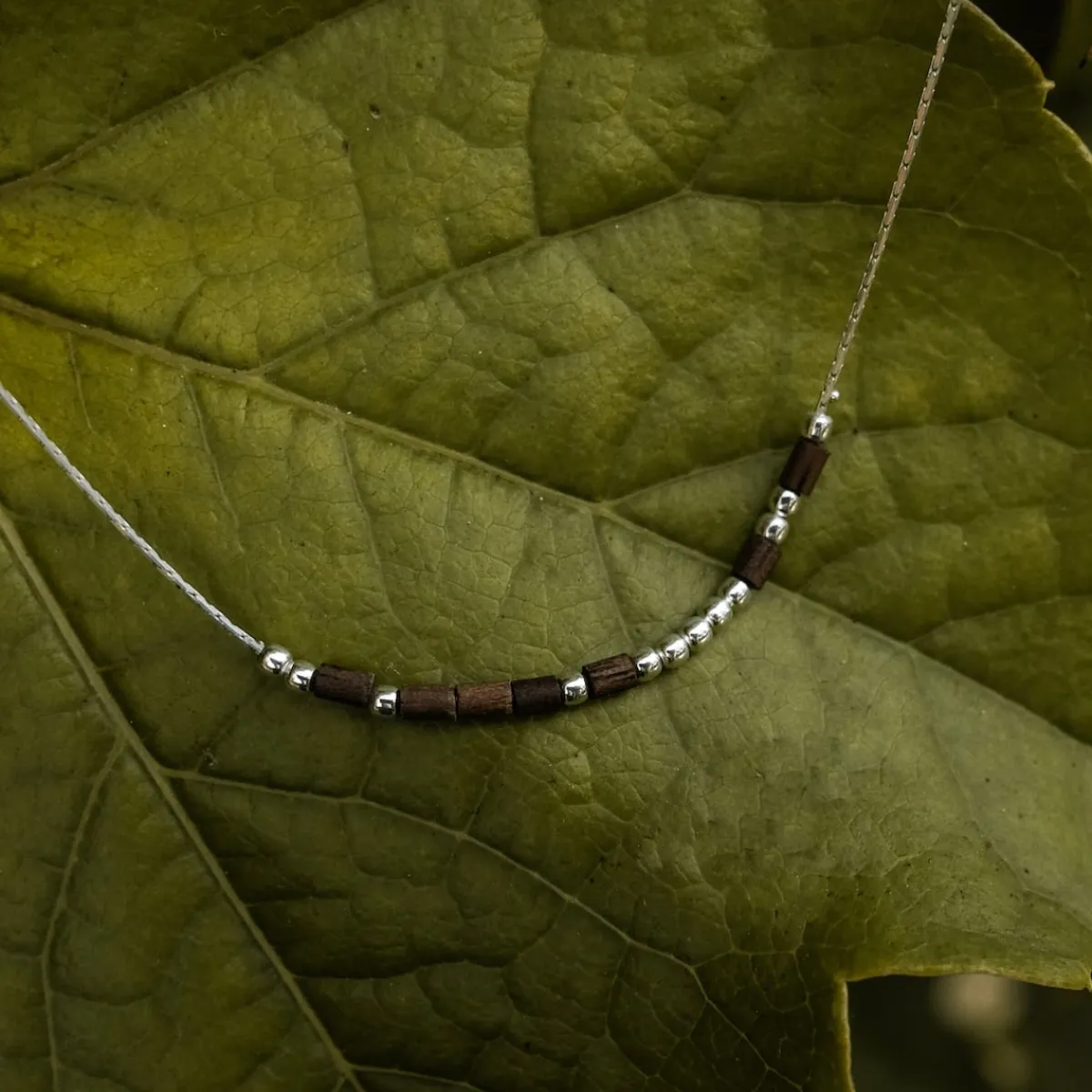 Holzkern Halsketten|Schmuck^Everforever Halskette