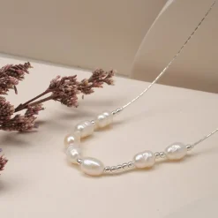 Holzkern Halsketten|Schmuck^Everforever Halskette