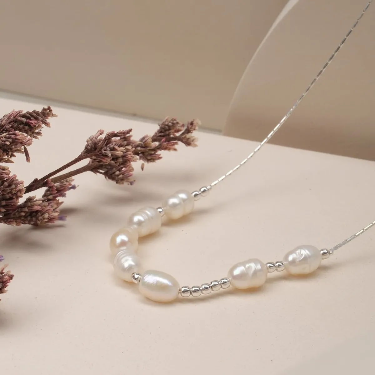 Holzkern Halsketten|Schmuck^Everforever Halskette