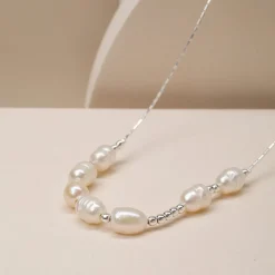 Holzkern Halsketten|Schmuck^Everforever Halskette