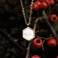 Holzkern Halsketten|Schmuck^Facade Halskette