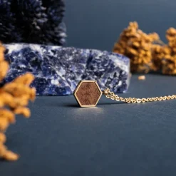 Holzkern Halsketten|Schmuck^Facade Halskette