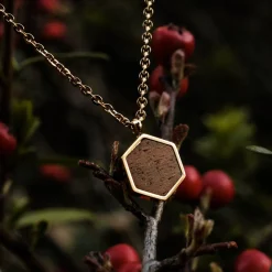 Holzkern Halsketten|Schmuck^Facade Halskette