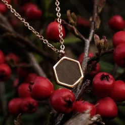 Holzkern Halsketten|Schmuck^Facade Halskette