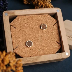 Holzkern Ohrringe|Schmuck^Facade Ohrringe