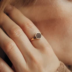 Holzkern Ringe|Schmuck^Facade Ring
