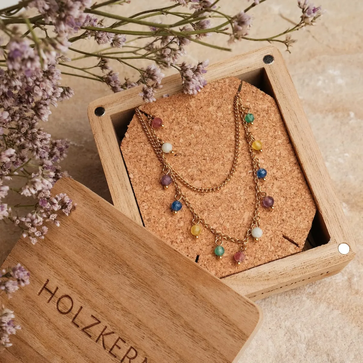 Holzkern Halsketten|Schmuck^FREE PLAY HALSKETTE