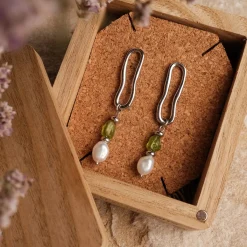 Holzkern Ohrringe|Schmuck^Free Play Ohrringe