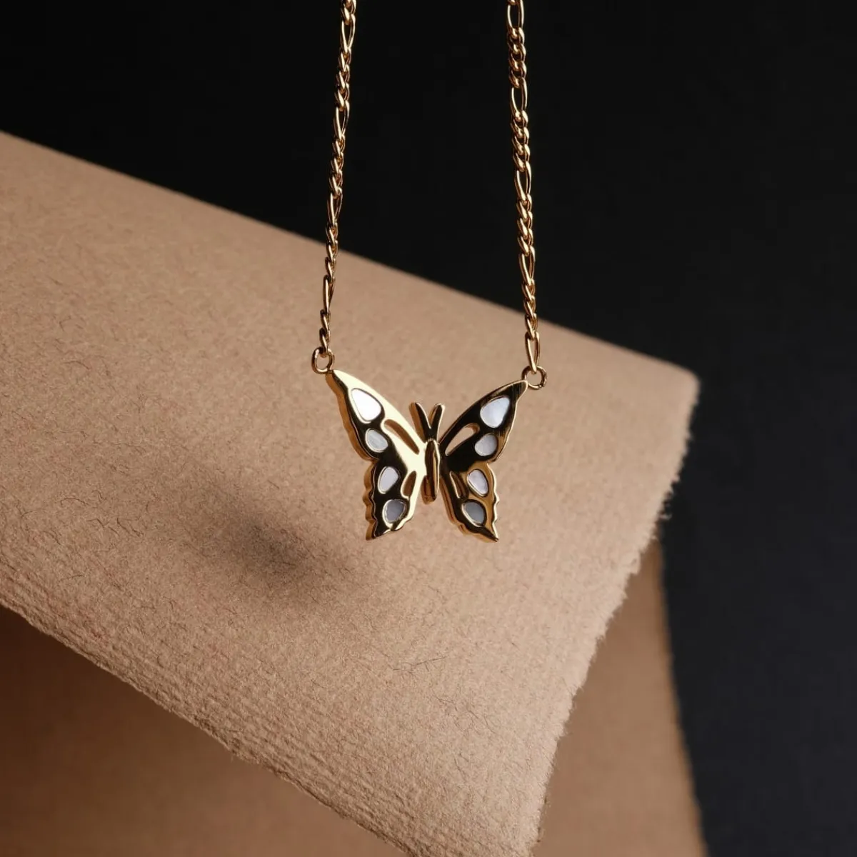 Holzkern Halsketten|Schmuck^Fritillary Halskette