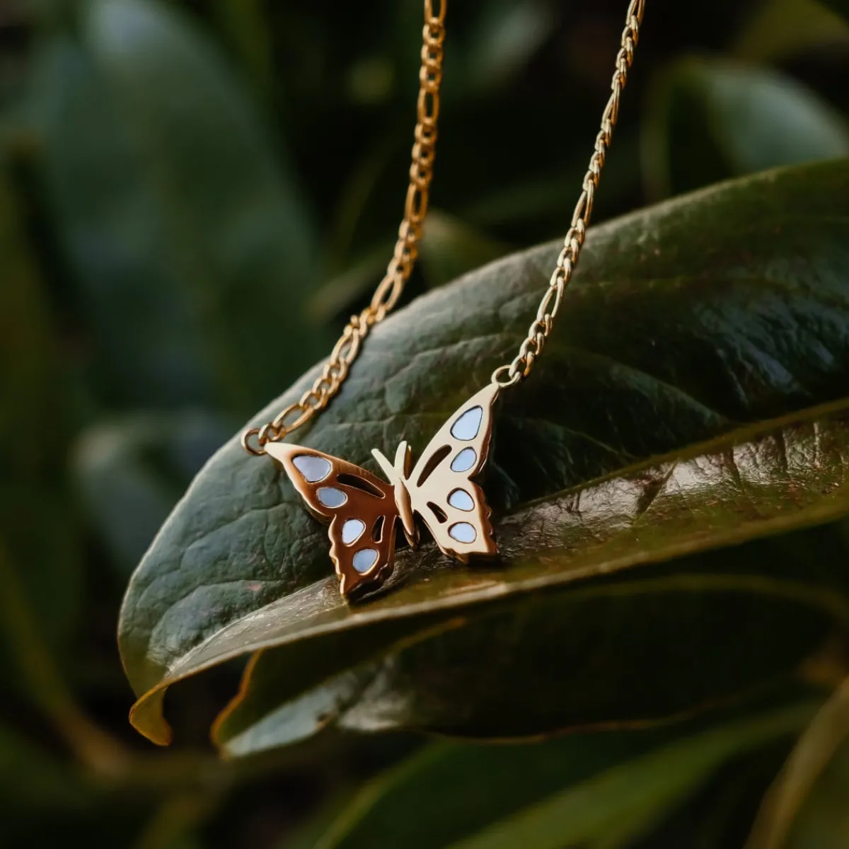 Holzkern Halsketten|Schmuck^Fritillary Halskette